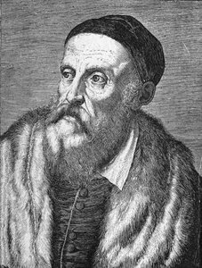 Portræt af Tiziano Vecellio (Tizianen) (1490 - 1576) af Unknown artist
