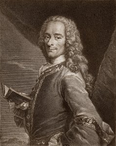 Portræt af Voltaire (1694 - 1778). af Unknown artist