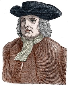 Portræt af William Penn (1644-1718) Grundlægger af Pennsylvania. Engelsk religiøs reformator og klummeskribent. af Unknown artist