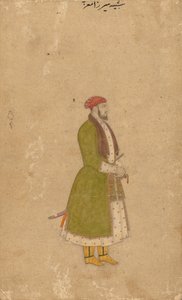 Portræt af hofmanden Mirza Muizz af Unknown artist