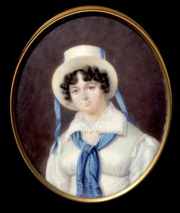 Portræt af det engelske eventyr Sophie Dawes, Baronesse af Feucheres (1790-1840), i jagtdragt Anonymt pastelmaleri 1800-tallets Chantilly, Musee Conde af Unknown artist
