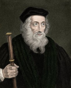 Portræt af den engelske teolog og reformator John Wycliffe (eller Wycliffe eller Wycliffe af Unknown artist