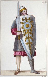 Portræt af Paladin Roland, nevø af Karl den Store. af Unknown artist
