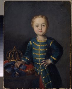 Portræt af zaren af ​​Rusland Ivan VI Antonovich af Unknown artist