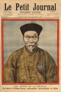 Portræt af vicekongen af Petchili, Li Hung Chung, ekstraordinær kinesisk ambassadør i Frankrig, på et officielt besøg i 1896. Indgravering i "" Le petit journal"" 28/07/1896. Selvas samling. af Unknown artist