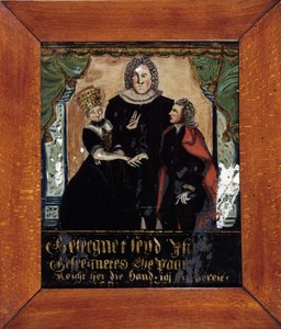 Protestantisk ægteskab i Alsace: ægtefællernes velsignelse af Unknown artist