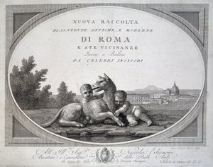 Remus und Romulus und die Wölfin - in „Collection of views of Rome“