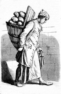 Repræsentation af en bager. 1700-tals stik. af Unknown artist