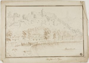 Rhinefelts og Saint Goar af Unknown artist