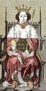 Richard II. (1367-1400). Konge af England. 1700-tals stik. af Unknown artist