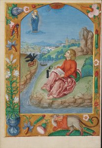Sankt Johannes på Patmos af Unknown artist