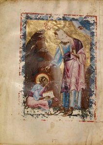 Johannes Evangelisten dikterer af Unknown artist