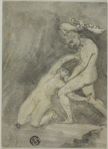 Samson dræber en filister af Unknown artist