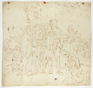 Scene fra romersk historie af Unknown artist