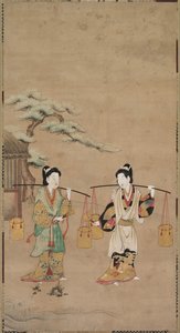 Scene fra et Noh -skuespil af Unknown artist