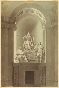 Gravmonumentet for de sidste tre stuartser af Unknown artist