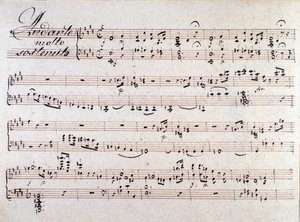 Nodehæfter fra De to dage, opera af Luigi Cherubini af Unknown artist