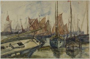 Skibe i Havn af Unknown artist