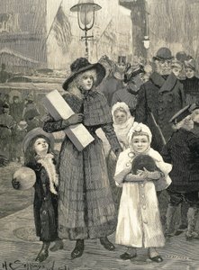 Shopping i New York (1891). af Unknown artist
