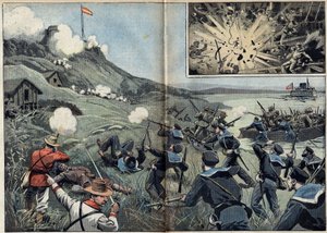 Spansk-amerikansk krig eller cubansk uafhængighedskrig (1868-1898) mellem Spanien og Nordamerika af Unknown artist