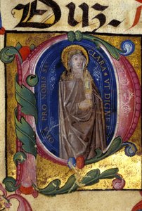 St. Claire. Grundlægger af Clareordenen (se Assisi af Unknown artist