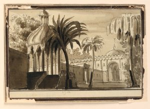 Scenedesign, Orientalske haver af Unknown artist