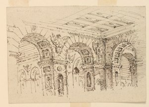 Scenedesign, Palace Interiør af Unknown artist