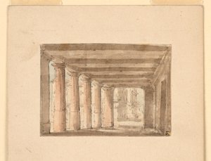 Scenedesign, Portico af Unknown artist