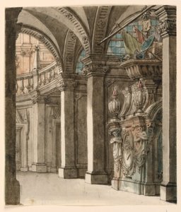 Scenedesign, udsigt til Apse af Unknown artist
