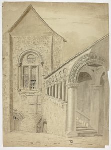 Trappeopgang ... Green Court, Canterbury af Unknown artist