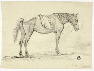 Stående Hest af Unknown artist