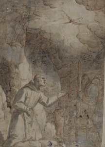 Stigmatisering af den hellige Frans af Assisi af Unknown artist