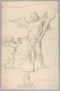 Studie til allegorisk maleri af Unknown artist