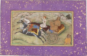 Sultan Salim i en vogn af Unknown artist