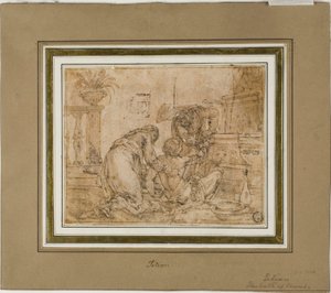 Susanna og de ældste af Unknown artist