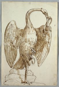 Svane og to slanger af Unknown artist