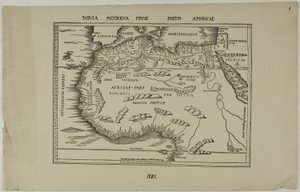 Tabula Moderna Prime Partis Aphricae af Unknown artist