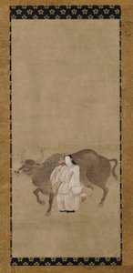 Tenjin (Sugawara no Michizane) Med plan x af Unknown artist