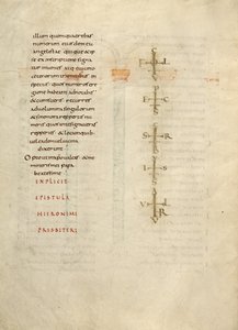 Tekstside med monogram af Unknown artist