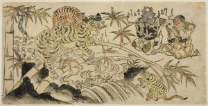 Den slemme tigerunge af Unknown artist