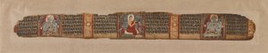 Buddha distribuerer honning fra et Prajnaparamita-manuskript af Unknown artist
