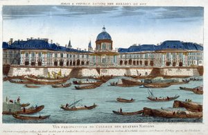 The College of Four Nations - gravering af Unknown artist