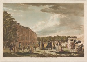 Lejren i Museumshaven af Unknown artist