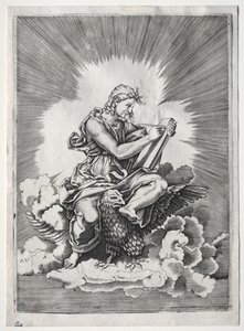 De fire evangelister: St. John af Unknown artist