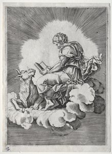 De fire evangelister: St. Lukas af Unknown artist