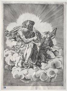 De fire evangelister: St. Matthæus af Unknown artist