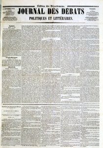 Debattidsskriftet af 05/09/1845 af Unknown artist