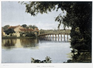 Den lille sø i Hanoi - i "" Jorden rundt", slutningen af det 19. århundrede. af Unknown artist