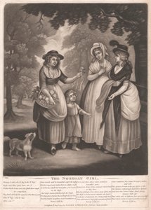 Nosegay-pigen af Unknown artist