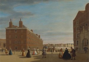 Papirbygningerne, Inner Temple, London af Unknown artist
